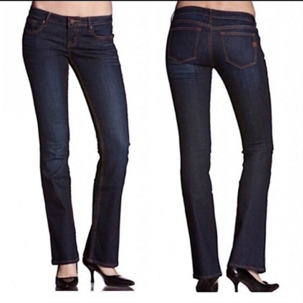 Miss Me: Audrina Boot-Cut Denim Jeans, Dark Blue